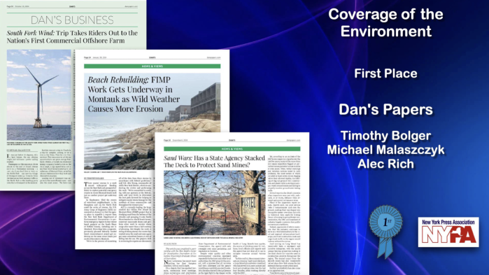 NY Press Association awards for Dan's Papers 2024
